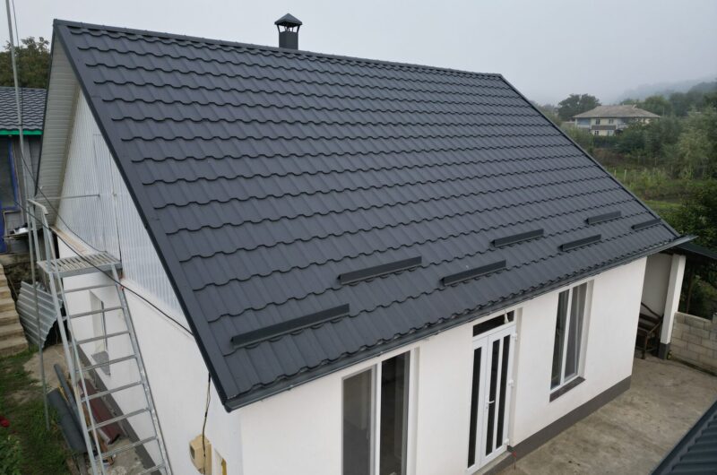 Țiglă metalică, Arctica, Coreea V-Matt, RAL 7024, Fîrlădeni, Căușeni