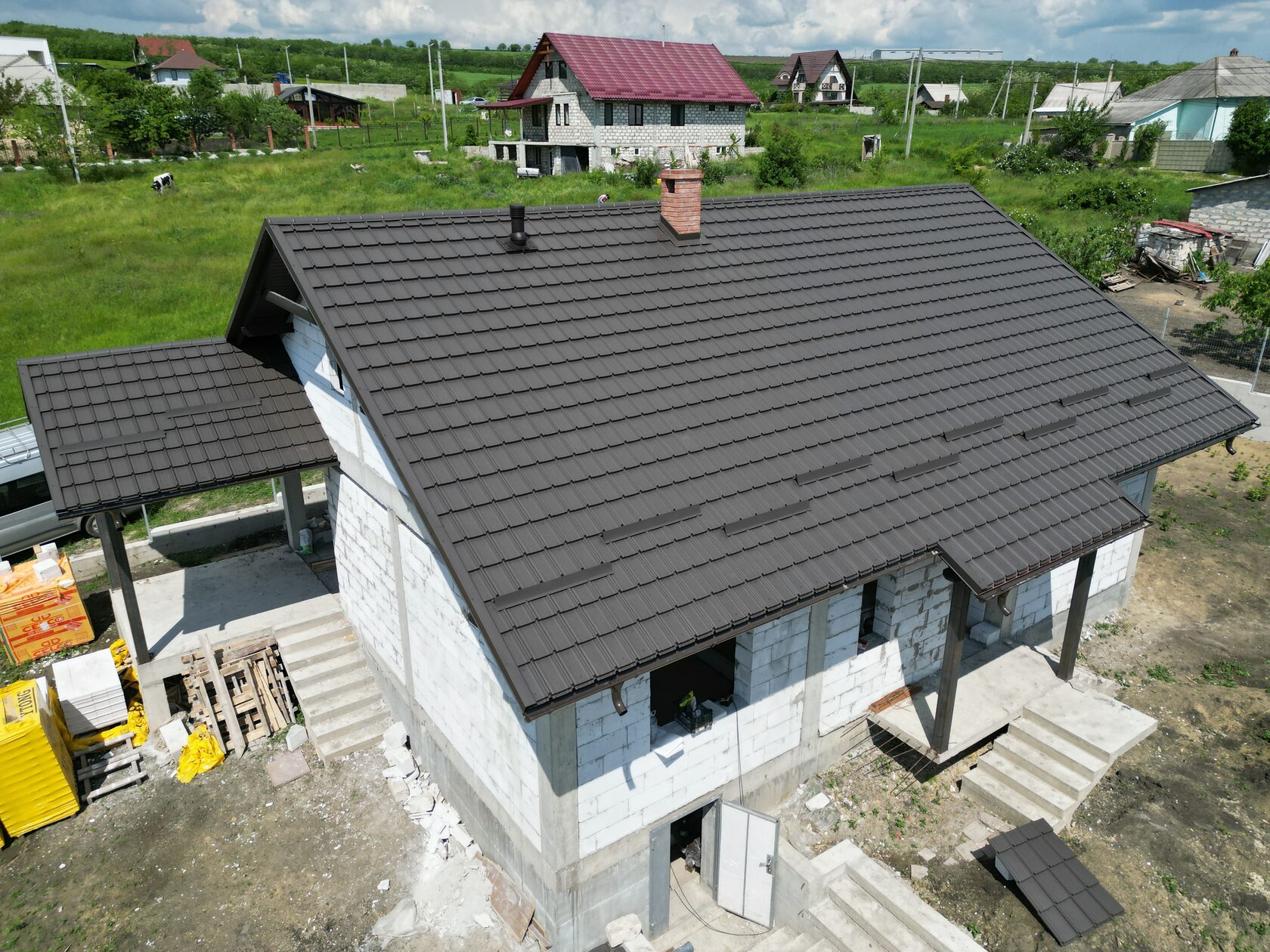 Țiglă metalică, Nordica, Grătiești, Chișinău