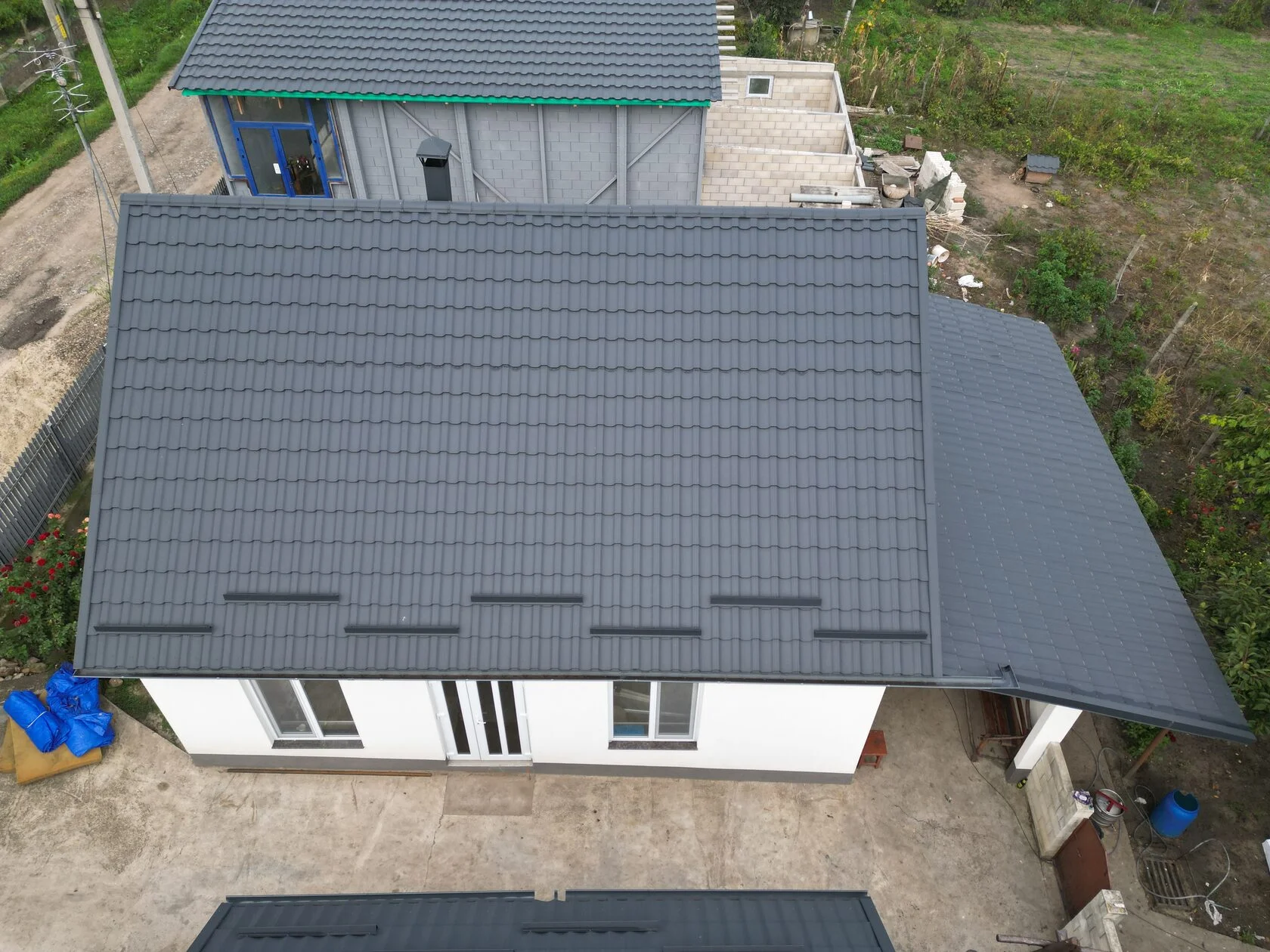 Țiglă metalică, Arctica, Coreea V-Matt, RAL 7024, Fîrlădeni, Căușeni