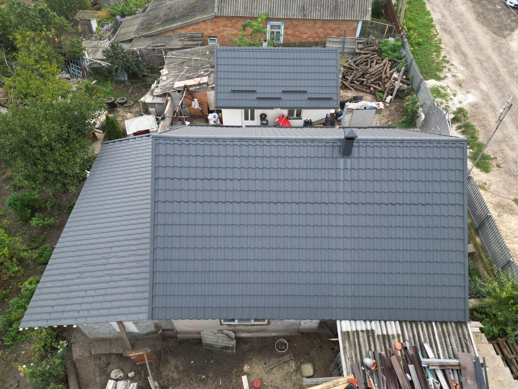 Țiglă metalică, Arctica, Coreea V-Matt, RAL 7024, Fîrlădeni, Căușeni