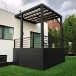 Terasă cu decking din lemn plastifiat WPC, Dumbrava, Chișinău