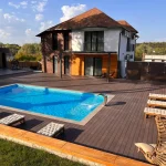 Luxvilla.md terasă cu decking WPC, Cojușna, Strășeni