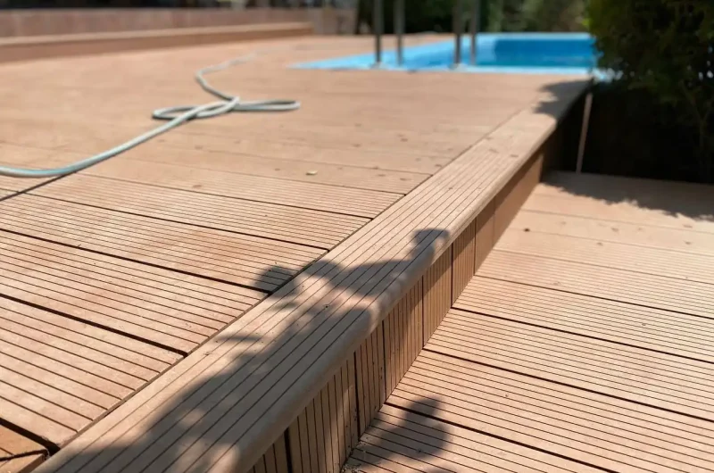 Терраса их декинга, с. Гоянул Ноу, Ставчены, мун. Кишинев