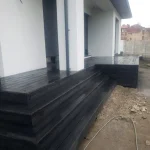 Terasă cu decking, din lemn plastifiat WPC, orașul Cricova, mun. Chișinău