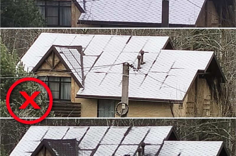 De ce se topește zăpada pe acoperiș în dungi, când afară încă e frig?
