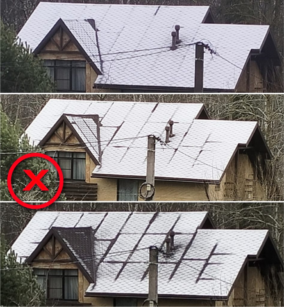 De ce se topește zăpada pe acoperiș în dungi, când afară încă e frig? 1 De ce se topește zăpada pe acoperiș în dungi, când afară încă e frig?