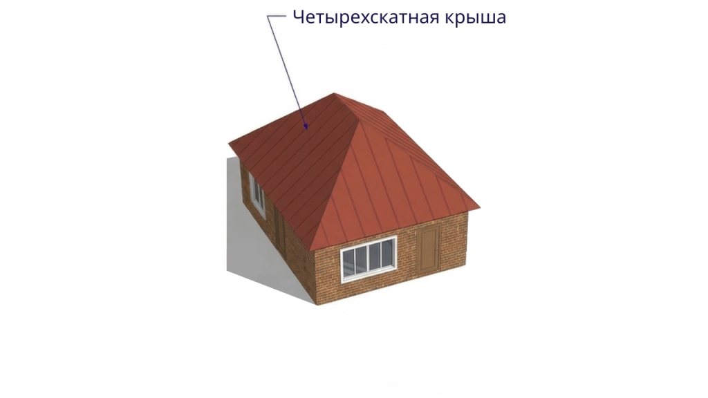 Четырехскатная крыша