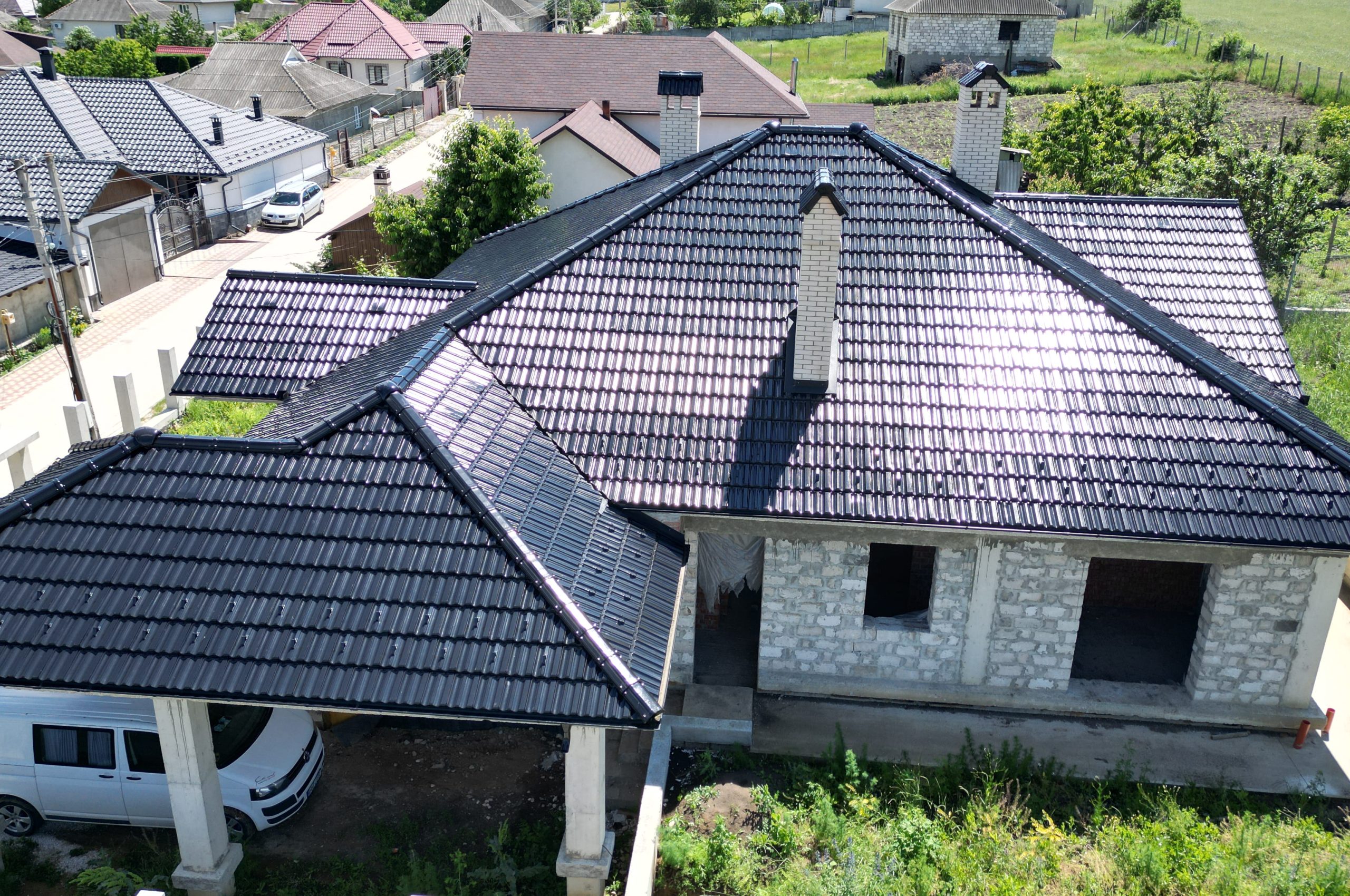 Țiglă ceramică, Creaton, Rapido Negru Luci, Ruseștii Noi, Ialoveni