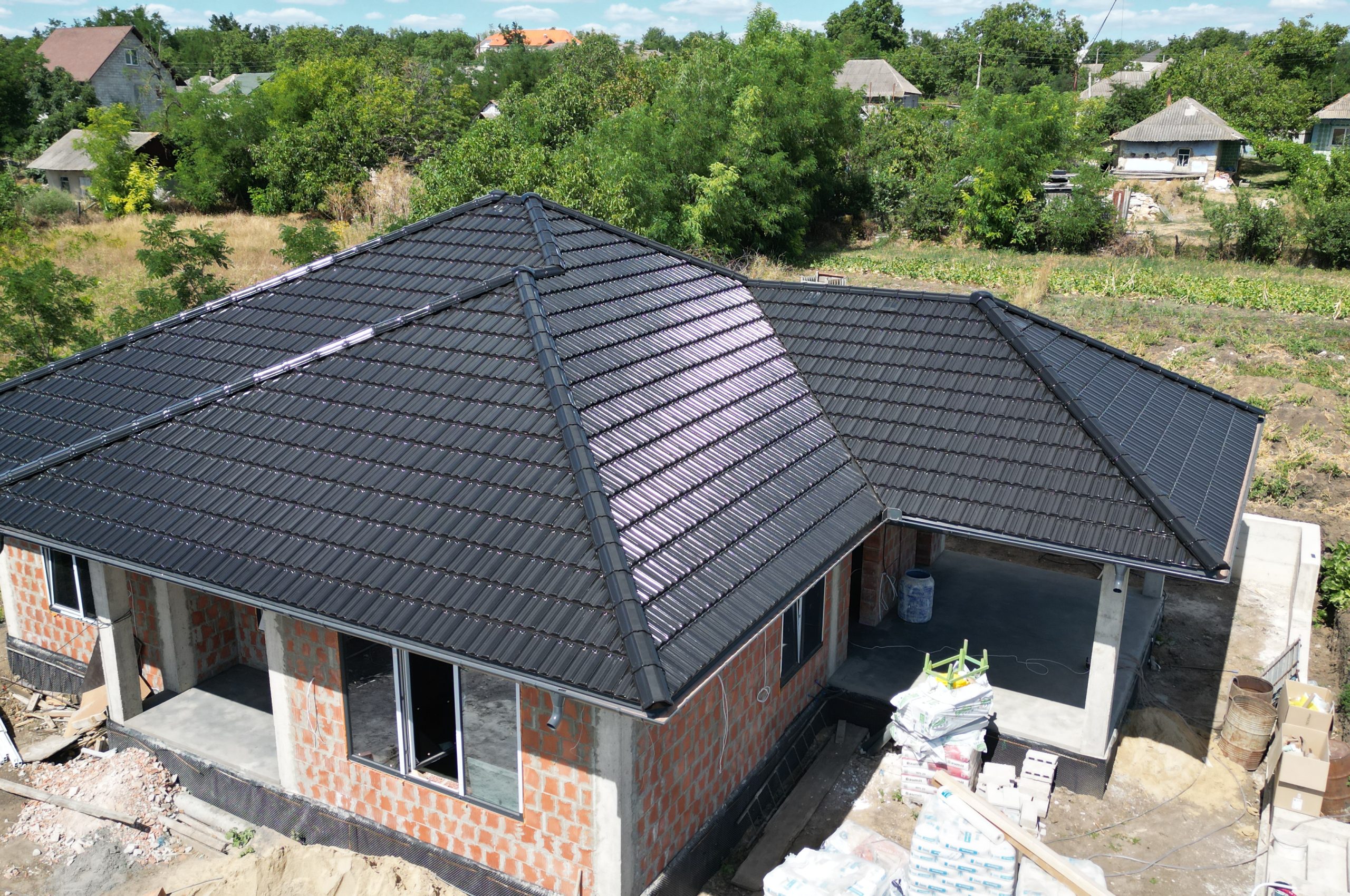 Țiglă ceramică, Creaton, Rapido Negru luci