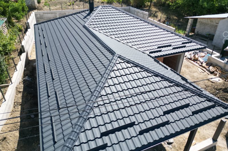 Acoperiș din țiglă metalică Arctica, s. Bîc, Chișinău