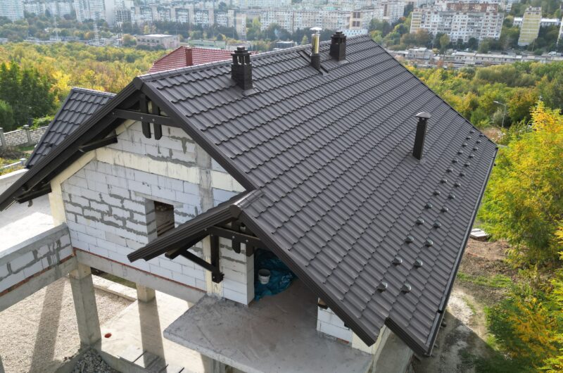 Acoperiș din țiglă metalică dublu modulară, Arctica, Chișinău