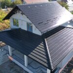 Acoperiș din țiglă ceramică SwissporTon, Rapido, Negru Luci