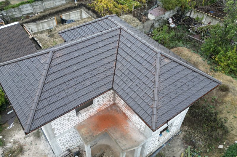 Acoperiș din țiglă ceramică, SwissporTon, Rapido, Maro închis